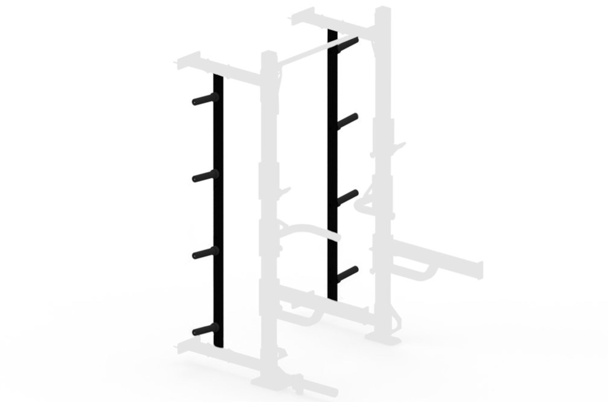 Wall Rack Vertical Weight Storage Pair <black>